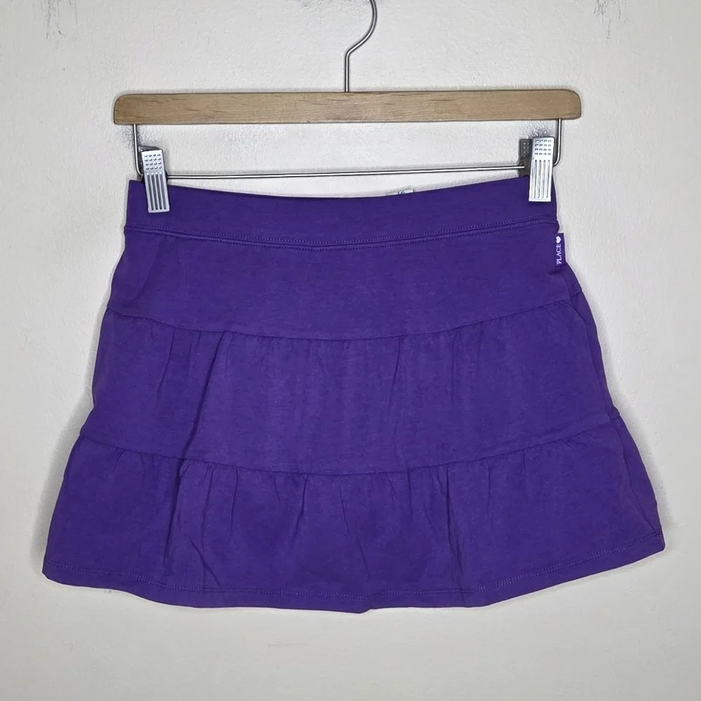 NWT The Children's Place | Purple Tiered Skort Girls Size 12